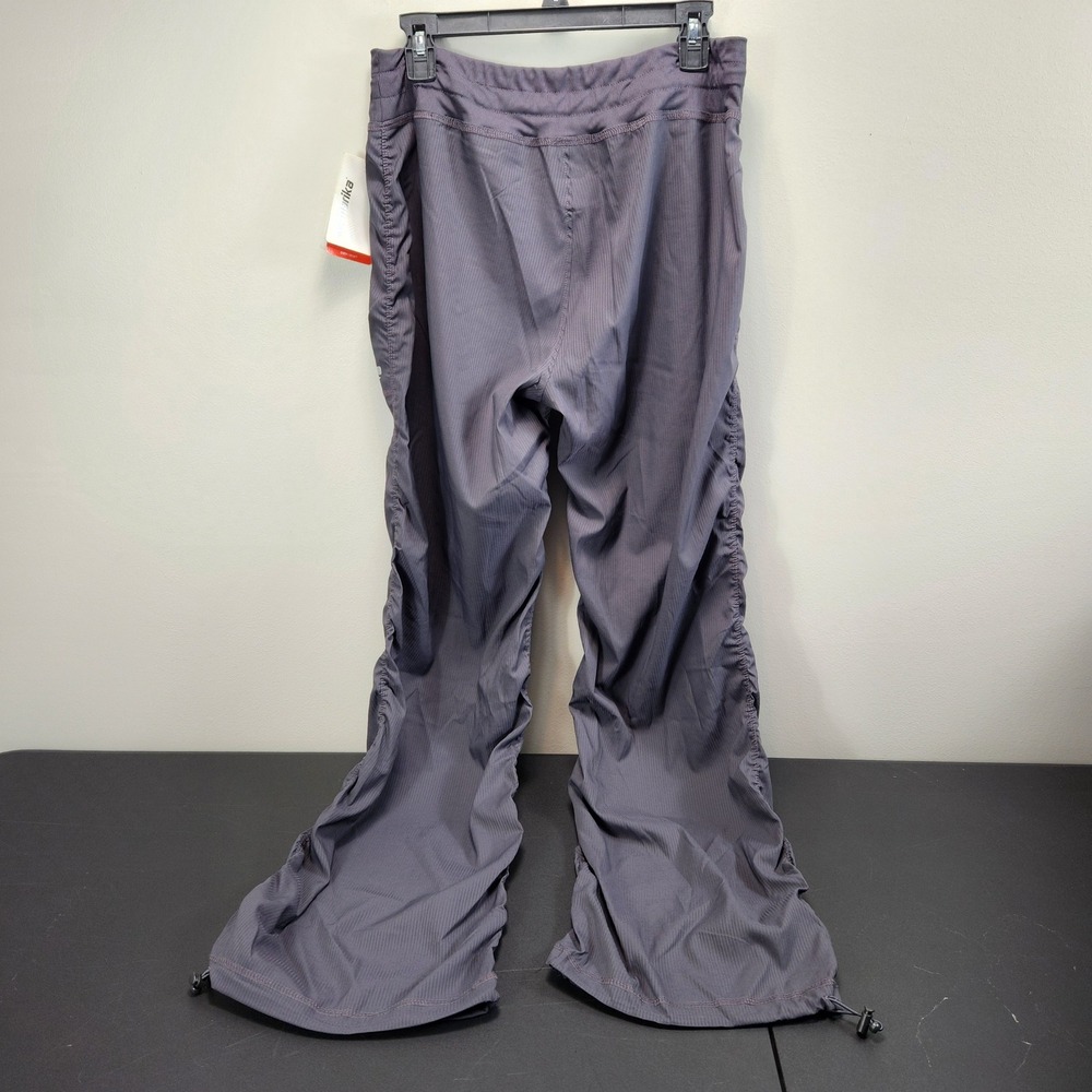 Marika Womens Nine Iron Gray Ribbed Ruched Activewear Pants MT5931FA L - Picture 3 of 10